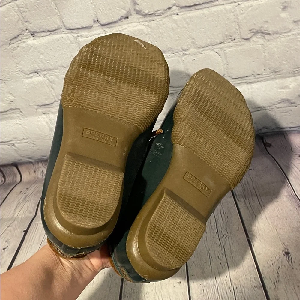 Sperry Women's Dark Green Rain Boots NWT Sz 6